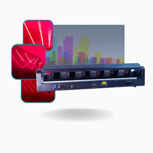 Ribalta Moving Laser Pan E Tilt  Saída 6 Saídas Laser